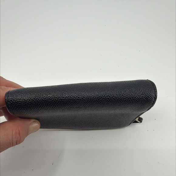 Coach Compact Wallet Black Saffiano Leather Wallet - Picture 8 of 8
